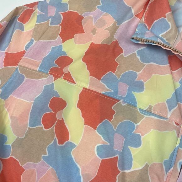 Women’s Travis Mathew “Girls Weekend” Top jacket Sz. XL -Full Zip Floral - Picture 8 of 12